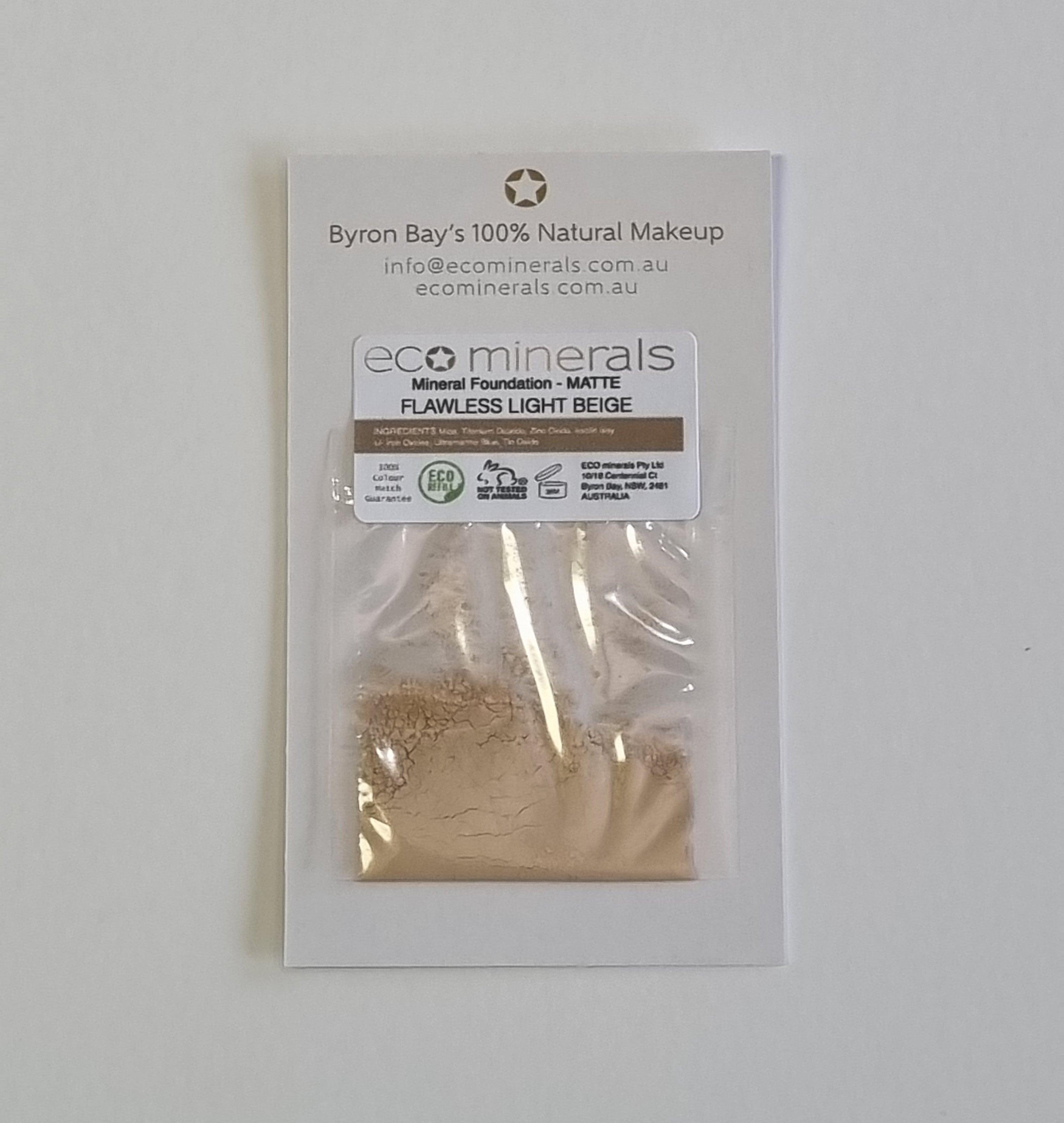 Flawless Matte Mineral Foundation Samples - Eco Minerals